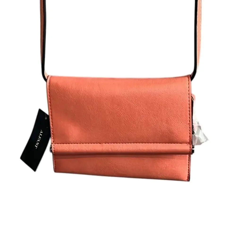 Alfani Mini Toggle Crossbody Bag in Pink Salmon